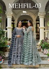 Mehfil Vol 3 By Senhora Pure Butterfly Net Gown With Dupatta Wholesale Online